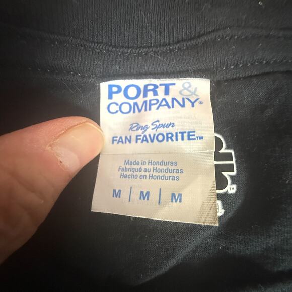 Star Wars Pop Logo Graphic Tee Port & Company Fan Favorite 100% Cotton Black - Picture 5 of 7